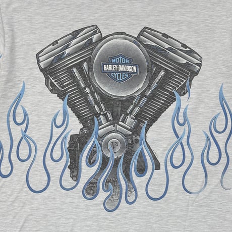 HARLEY DAVIDSON 1996 ENGINE BLUE FLAME EASTSIDE BELLEVUE GREY XL 2401