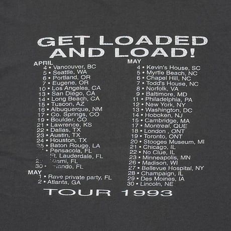 7 YEAR BITCH GET LOADED AND LOAD TOUR 1993 ONEITA LARGE 0371