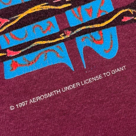 AEROSMITH NINE LIVES BURGUNDY SCREEN STARS LARGE 2882