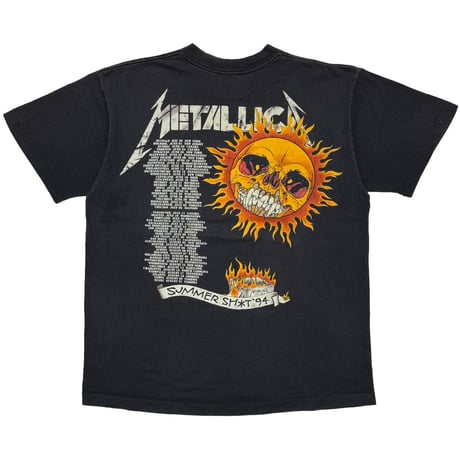 METALLICA PUSHEAD SIDE FLAMING VAMPIRE SKULL SUMMER SHIT SOFTEE XL 1856