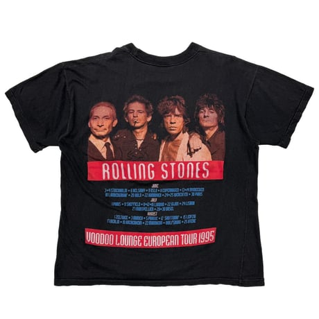 THE ROLLING STONES PURPLE SPIKE TONGUE VOODOO LOUNGE EUROPEAN TOUR 1995 BOOTLEG FITS XL 1494