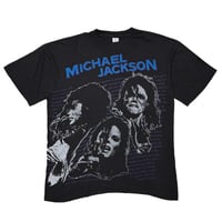 MICHAEL JACKSON DANGEROUS BLUE TEXT NAME DOUBLE SIDE BLACK LARGE 3658