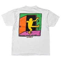 KEITH HERING DOUBLE SIDE WHITE ONEITA LARGE 1127