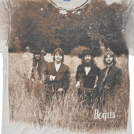 THE BEATLES 1998 MEMBER PHOTO NATURAL GILDAN XL 9517