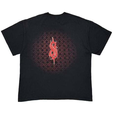 Slipknot 2001 MEMBER TEXT RED FITS XL 6093