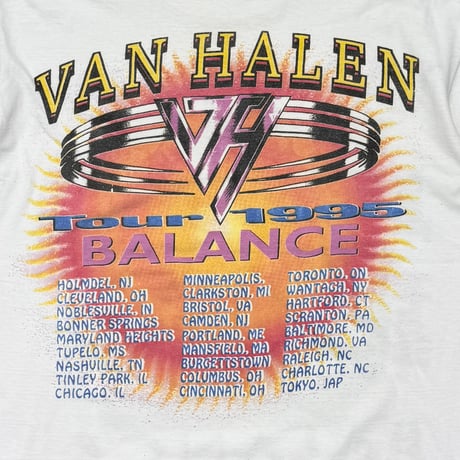 VAN HALEN BALANCE WORLD TOUR 1995 WHITE XL 2474