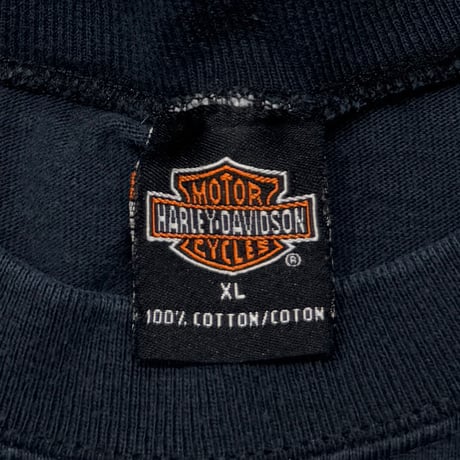 HARLEY DAVIDSON EMBLEM ON FIRE SLEEVE FLAME ALABAMA LS XL 0788