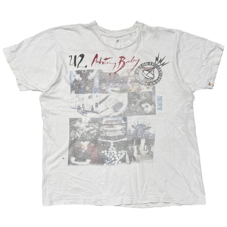U2 ZOO TV TOUR FITS XL WHITE 0622