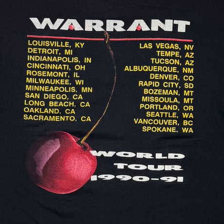 WARRANT CHERRY PIE SPORT WEAR LARGE BLACK 1797
