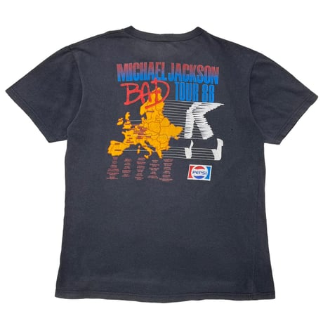 MICHAEL JACKSON BAD TOUR 88 PEPSI BLACK EURO XL 2541