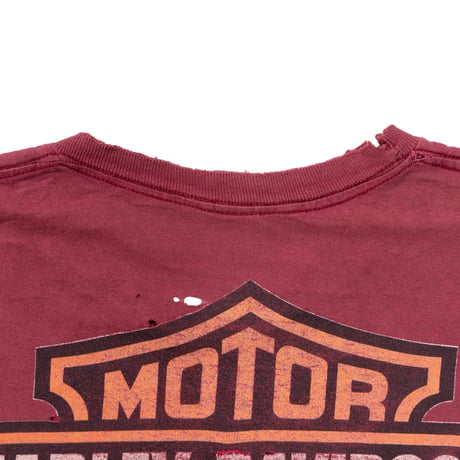 HARLEY DAVIDSON TASMANIAN DEVIL DON'T MESS WITH THE BEST BURGUNDY LARGE 2886
