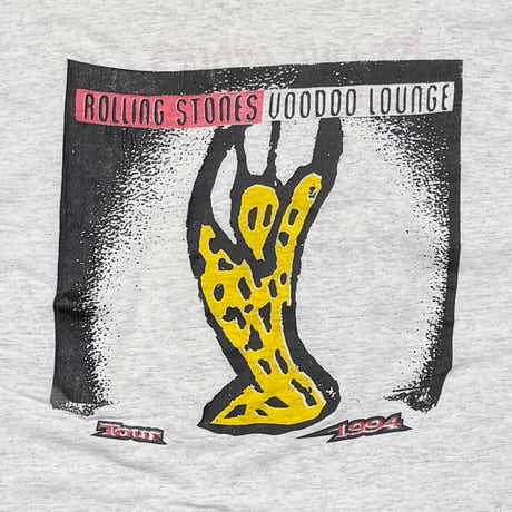THR ROLLING STONES REVERSE SPIKE TONGUE VOODOO LOUNGE BOOTLEG ASH GREY FITS XL 0658