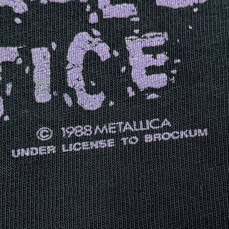 METALLICA 1988 AND JUSTICE FOR ALL METALLICA TAG XL 1258