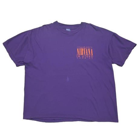 NIRVANA IN UTERO TOUR 1993 PURPLE OSFA FITS XL 1740