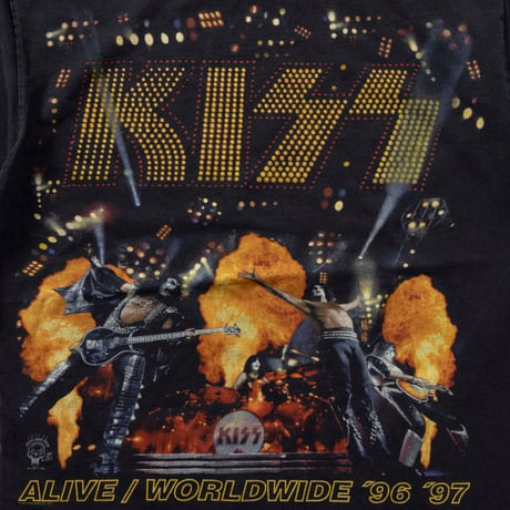 KISS THE HOTTEST BAND IN THE WORLD ALIVE / WORLDWIDE '96'97 MURINA LARGE 0260