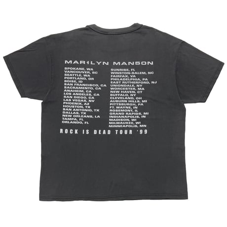 MARILYN MANSON ROCK IS DEAD FADED BLACK WINTERLAND XL 8770