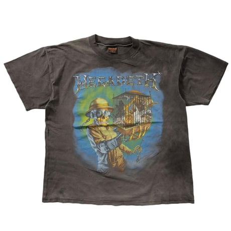 MEGADETH ANIMAL CAGE SKULL FADED BROKUM XL 0269