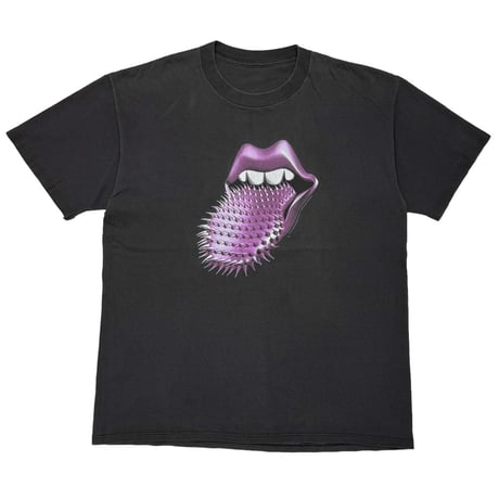THE ROLLING STONES PURPLE SPIKE TONGUE BLACK FITS XL 1885