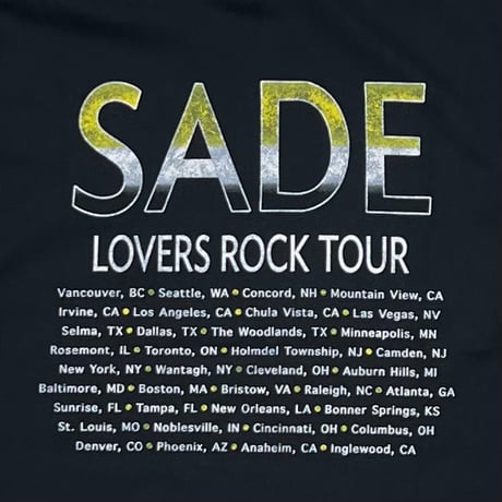 SADE LOVERS ROCK TOUR BLACK SMALL