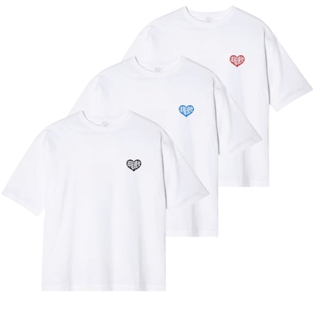 【数量限定】洋服現代ハートロゴ【３パックTシャツ】