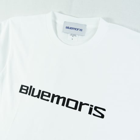 BLUEMORIS 半袖コットンTシャツ WT/BK