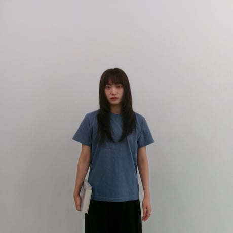 Highleft cross logo T-shirts acid blue