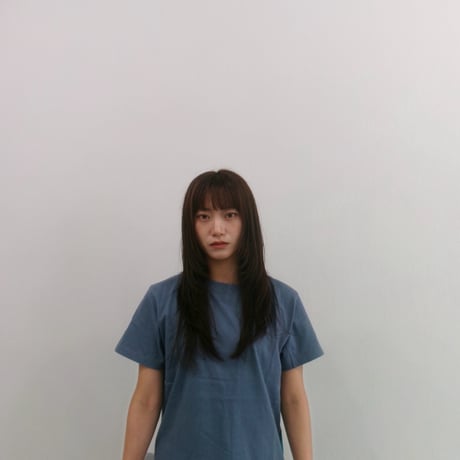 Highleft cross logo T-shirts acid blue