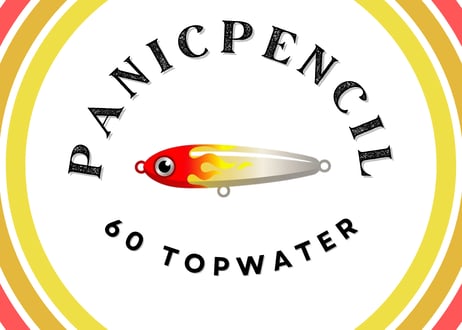 【NEW】Panic Pencil60｜ダイブありのパニックアクションで引き寄せ飽きさせないトップウォータプラグ