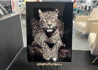 フレームアート　PANTHER 65 X 85CM クリスタル付き