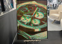 フレームアート　WATCH AD 65 X 85CM クリスタル付き