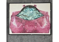 フレームアート　ROBBERY LV クリスタル付き　縦６５x横８５cm