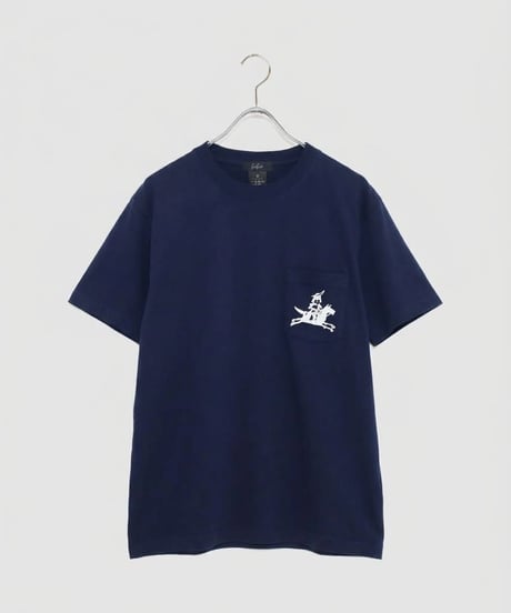 masamune ポケットTシャツ　ネイビー