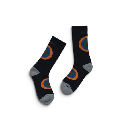 Onesize Bedlam Circle Socks Black