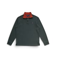 M Polo Ralph Lauren Half Zip Sweatshirts Olive