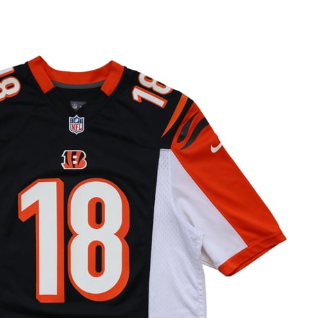 M NFL Cincinati Bengals Football Jersey Black × White