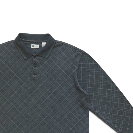 L Haggar Lined Polo Shirts Dark Green