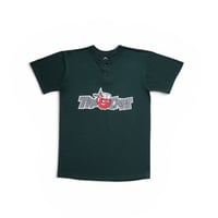 M Majestic MiLB Fort Wayne Tincaps Henry Neck T Shirts Green