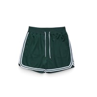 L Shaka Wear Retro Basketball Shorts Green