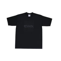 M〜XL Sounds Stacks Logo T Shirts Black × Black