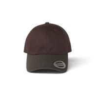 Onesize Flex Fit Low Profile Cotton 2tone Cap Brown × Green