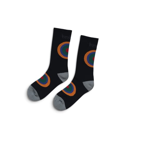 Onesize Bedlam Circle Socks Black
