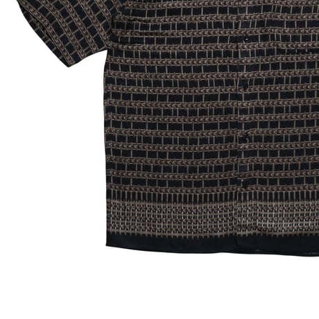 M George Pattern Shirts Black