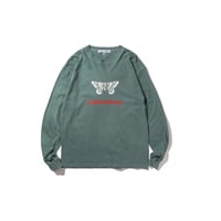 L Hella Green Butterfly Longsleeve T Shirts Washed Green