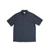 S L.L.Bean Seersucker Check Shirts Navy