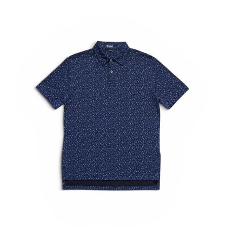 S Polo Ralph Lauren Pattern Cotton Polo Shirts Navy