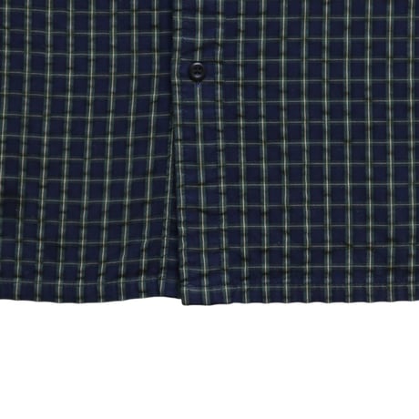 S L.L.Bean Seersucker Check Shirts Navy
