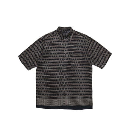 M George Pattern Shirts Black