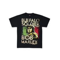 M Zion Roots Wear Bob Marley Buffalo Soldier T Shirts Black