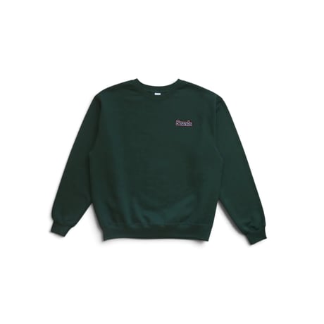 M～XL Sounds Store Logo Embroidered Sweatshirts Green × Black × White × Red