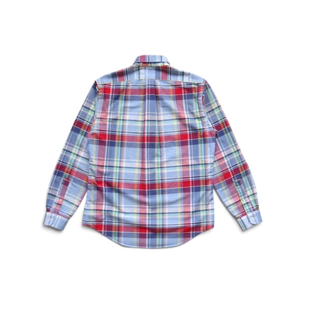 M Polo Ralph Lauren Check Shirts Sky Blue